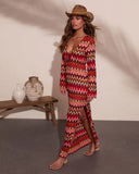 Tropic Allure Crochet Cover Up Maxi Dress