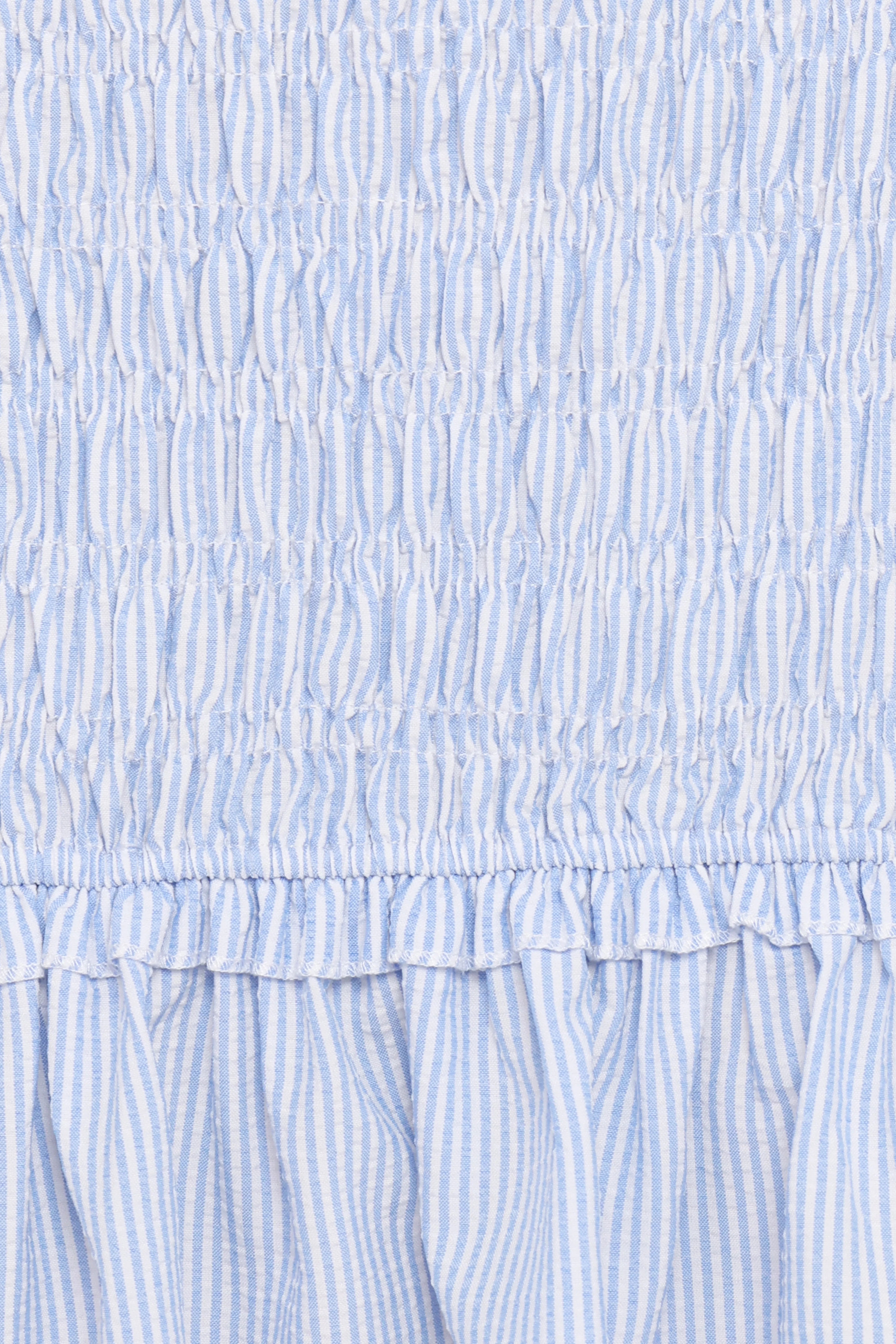 Kiki Smocked Mini Dress Blue Stripe