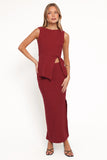 Beatrice Maxi Skirt Set Berry