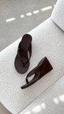 Ravyn Heel Dark Cacao Suede