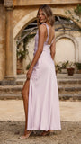 Iris Asymmetrical Maxi Dress Lilac