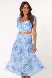 Elle Two Piece Set Blue Floral