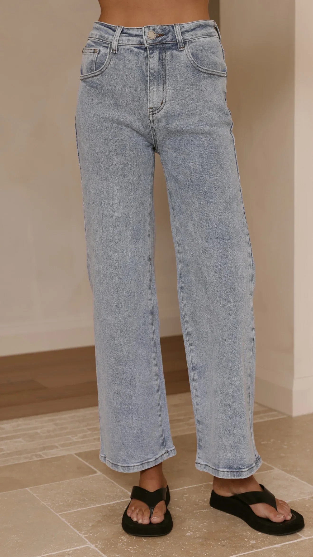 Vinnie Straight Leg Jeans Light Blue