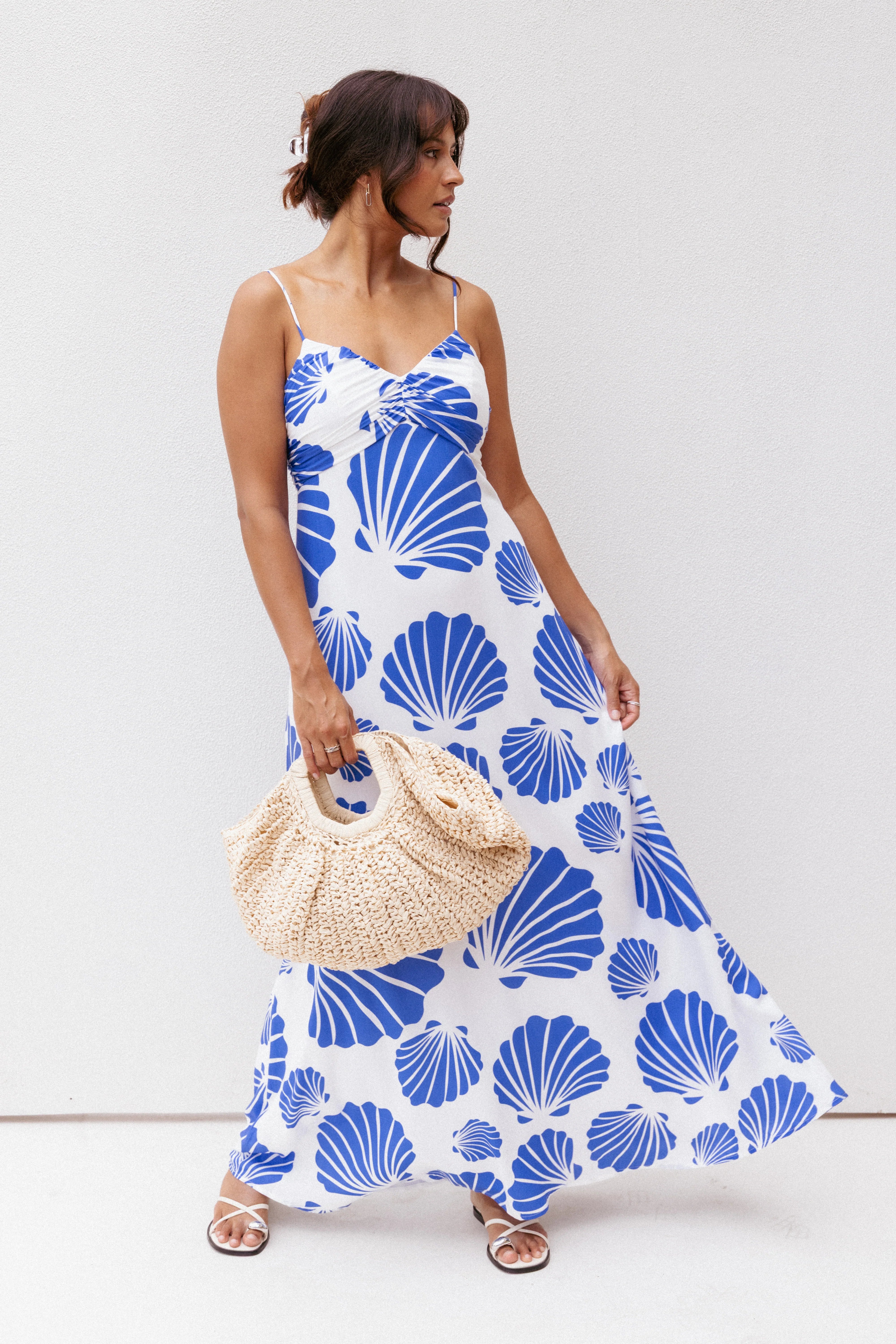 Tyla Maxi Dress Blue Shell