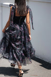 Floret Midi Dress Dark Floral