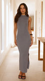 Mae Knit Dress Slate Grey
