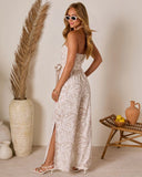 Nalina Strapless Waist Tie Jumpsuit