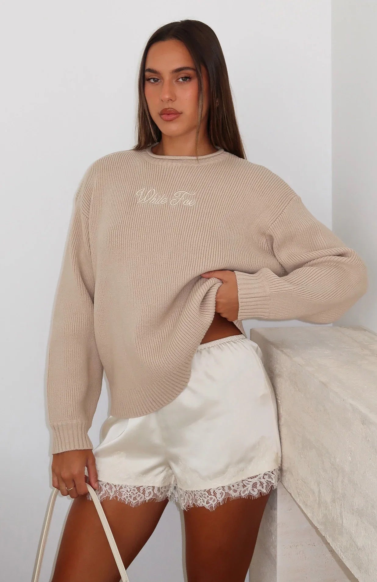 Snow Dreams Knit Sweater Oat