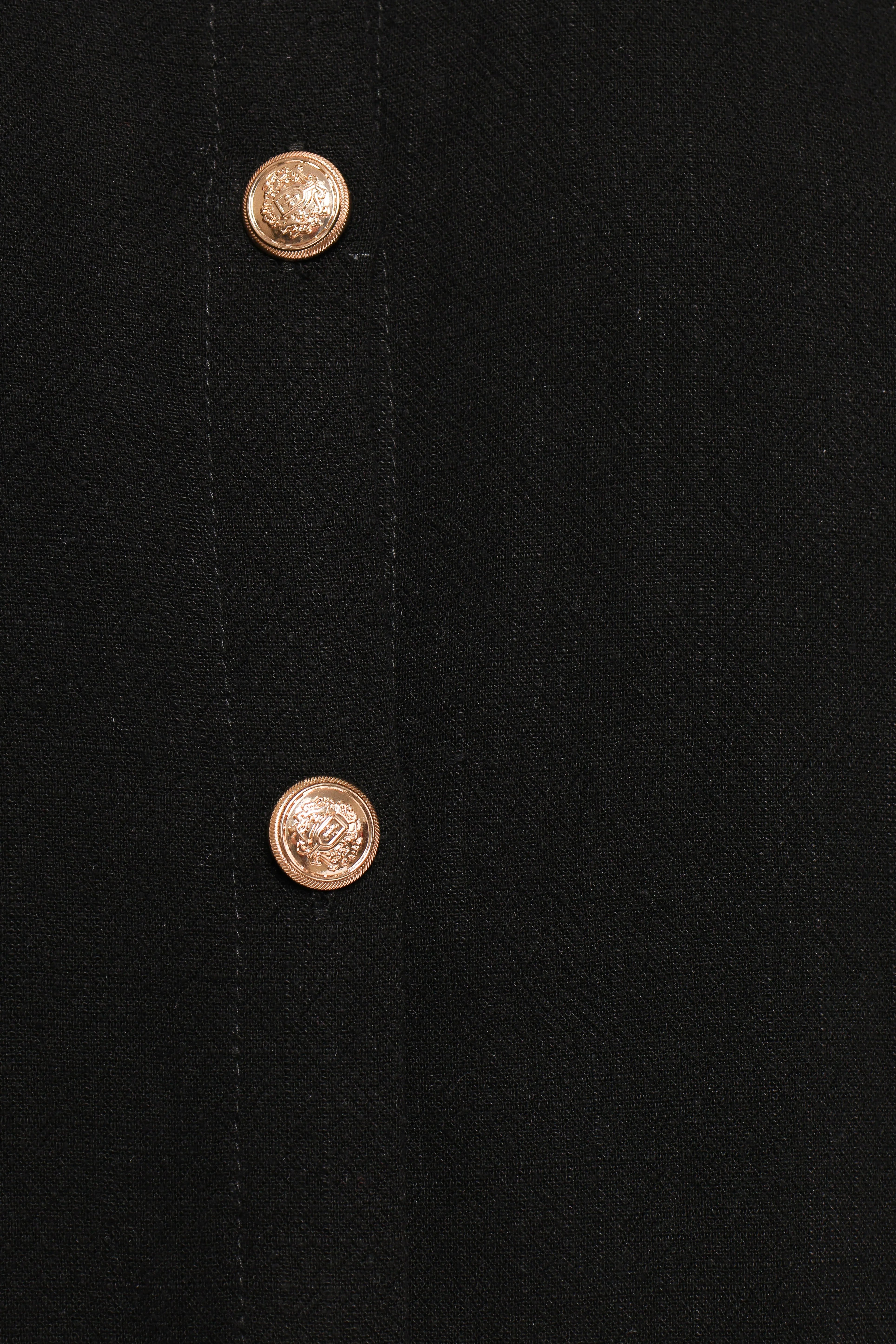 Velvette Mini Button Down Dress Black