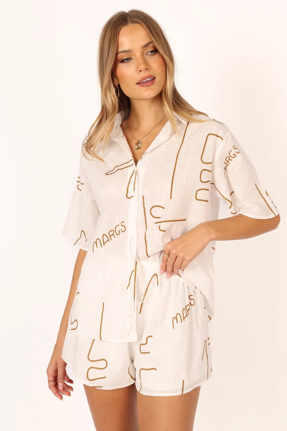 Sunset Short Set Brown
