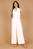 Sienna Belted Jumpsuit White