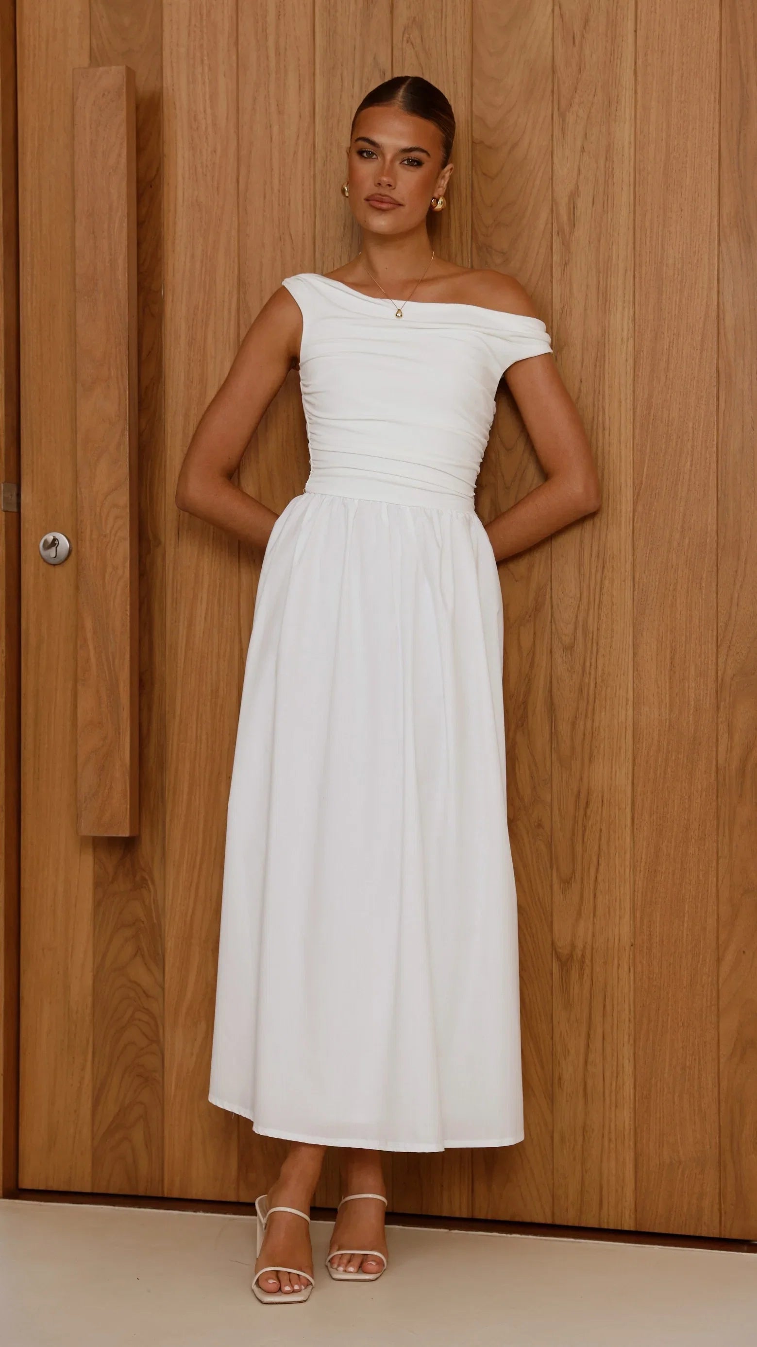 Immy Midi Dress White