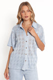 Cora Knit Shirt Blue