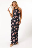Hadley Halterneck Maxi Dress Black Floral