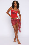 Magic Romance Beaded Sarong Scarlett Flame