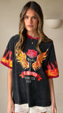Mayhem Oversized T Shirt Black Red