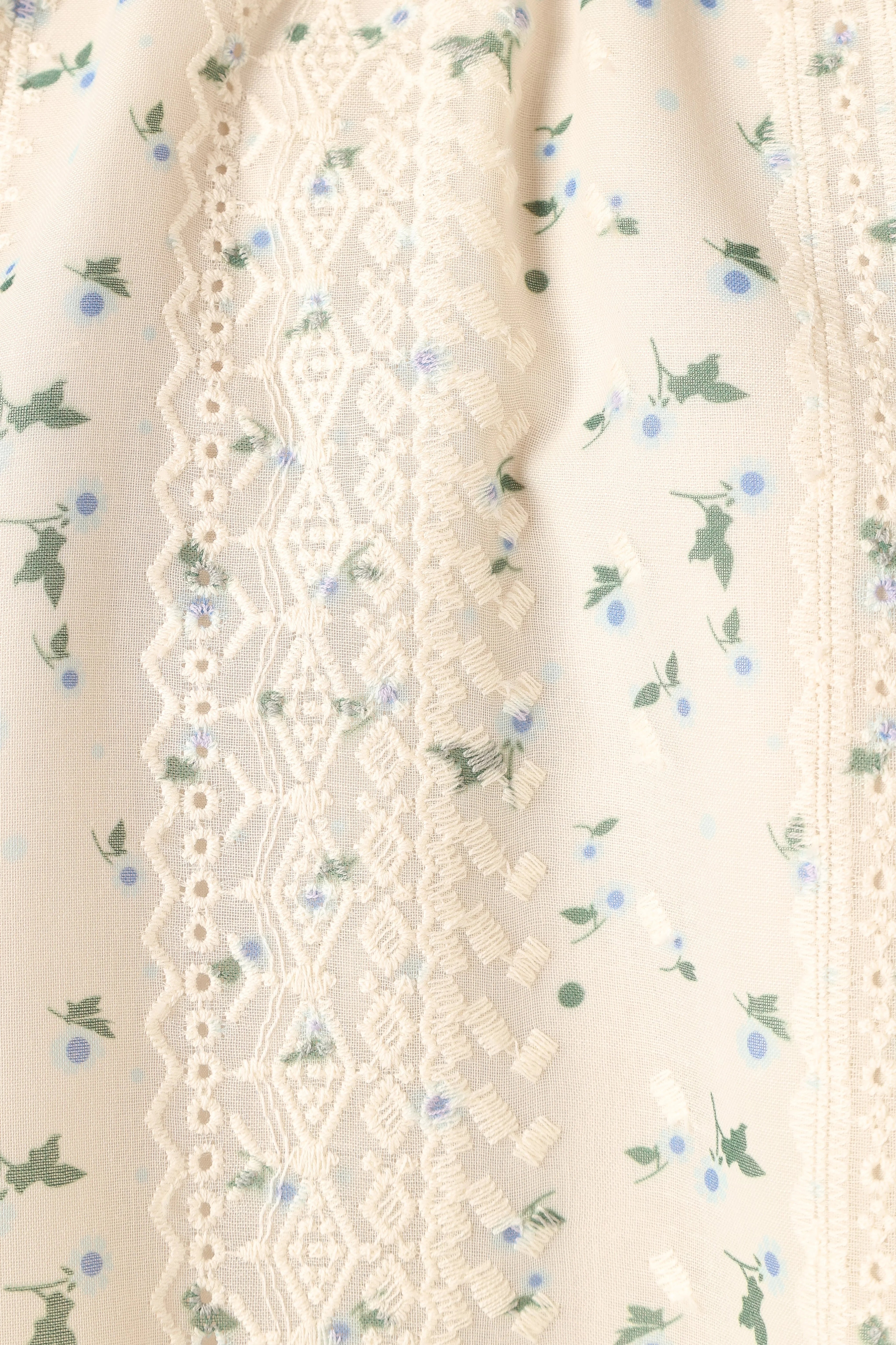 Willa Halterneck Top Blue Floral