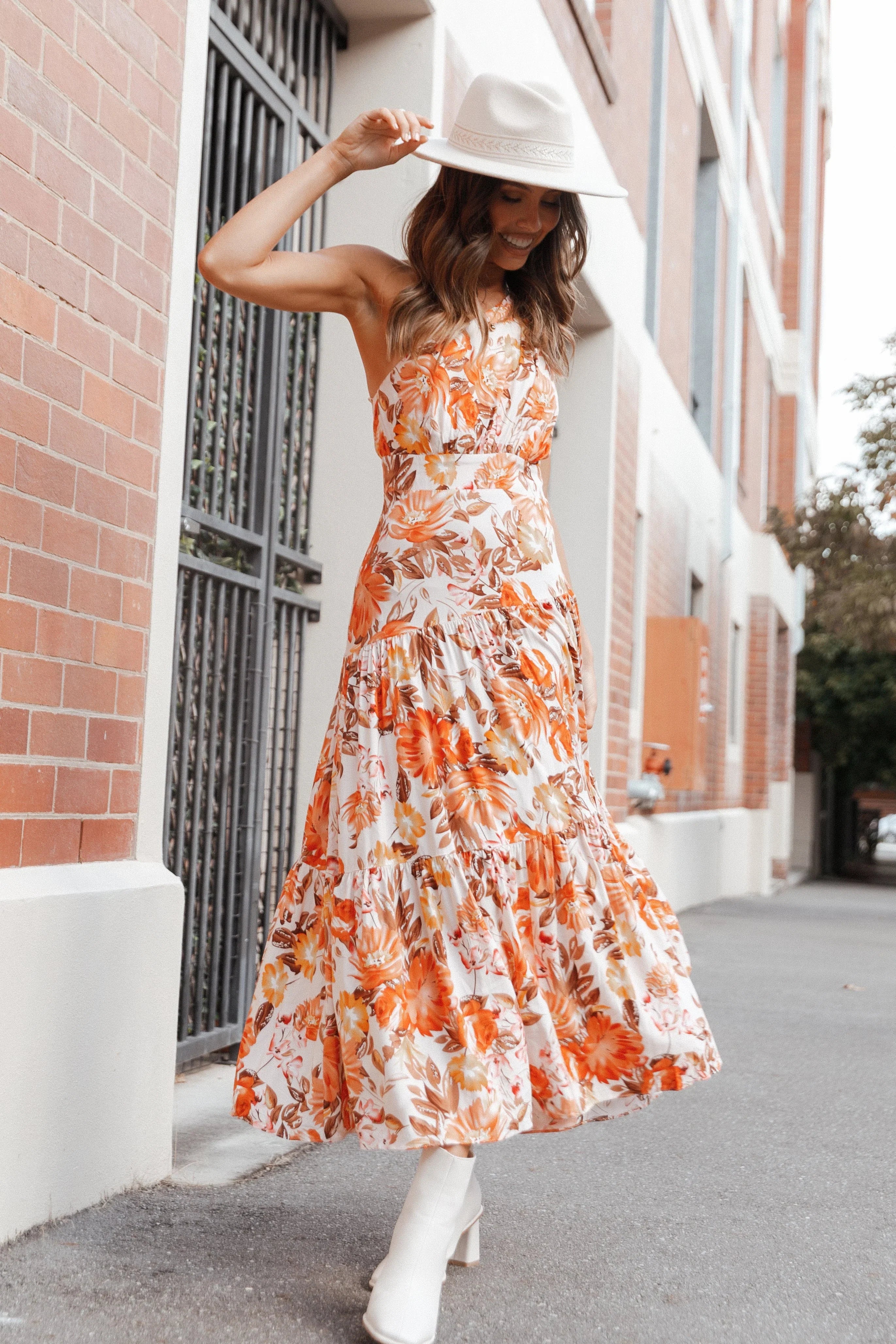 Marietta Dress Orange
