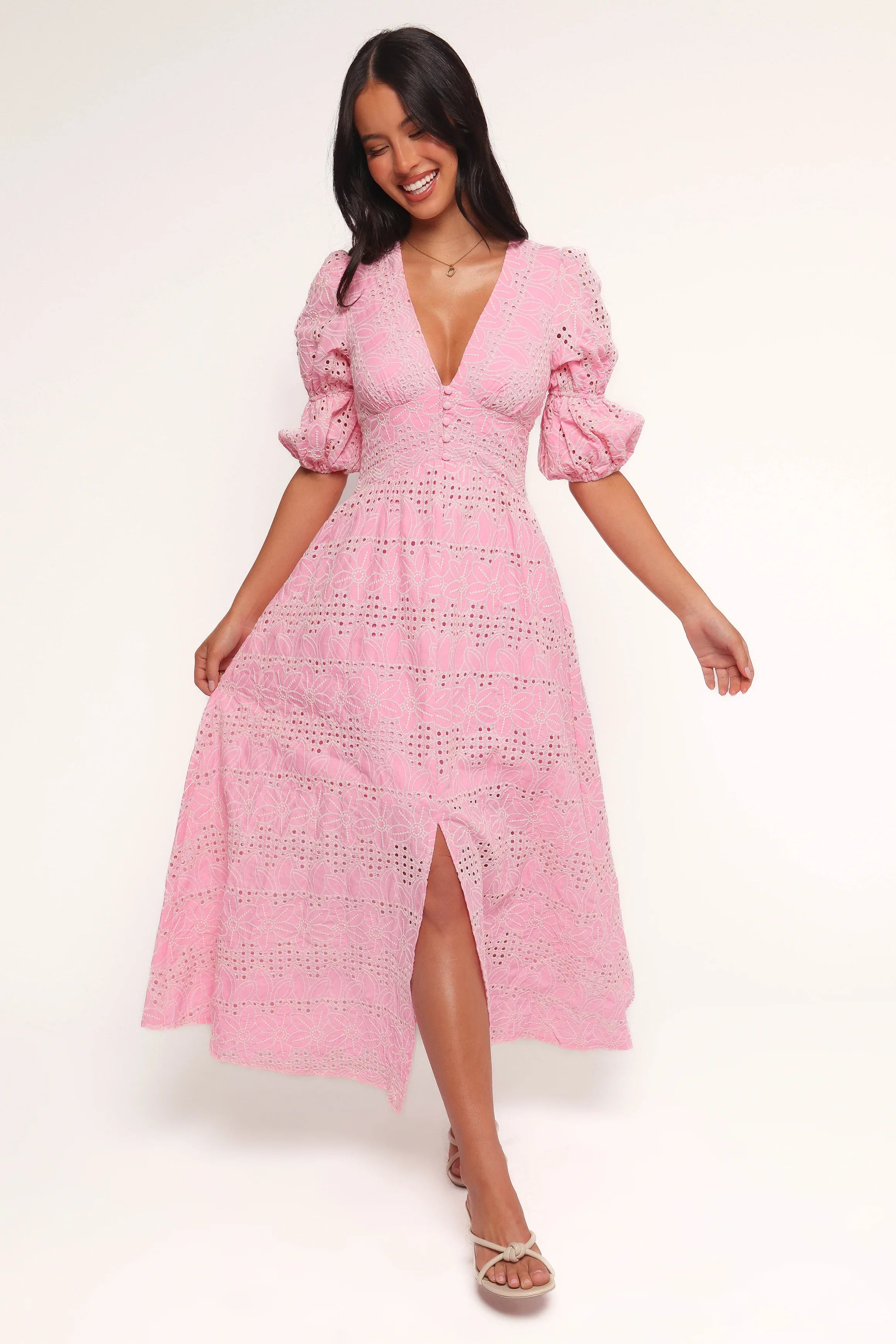Tani Midi Dress Pink