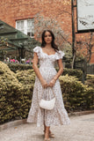 Myles Maxi Dress Beige Floral