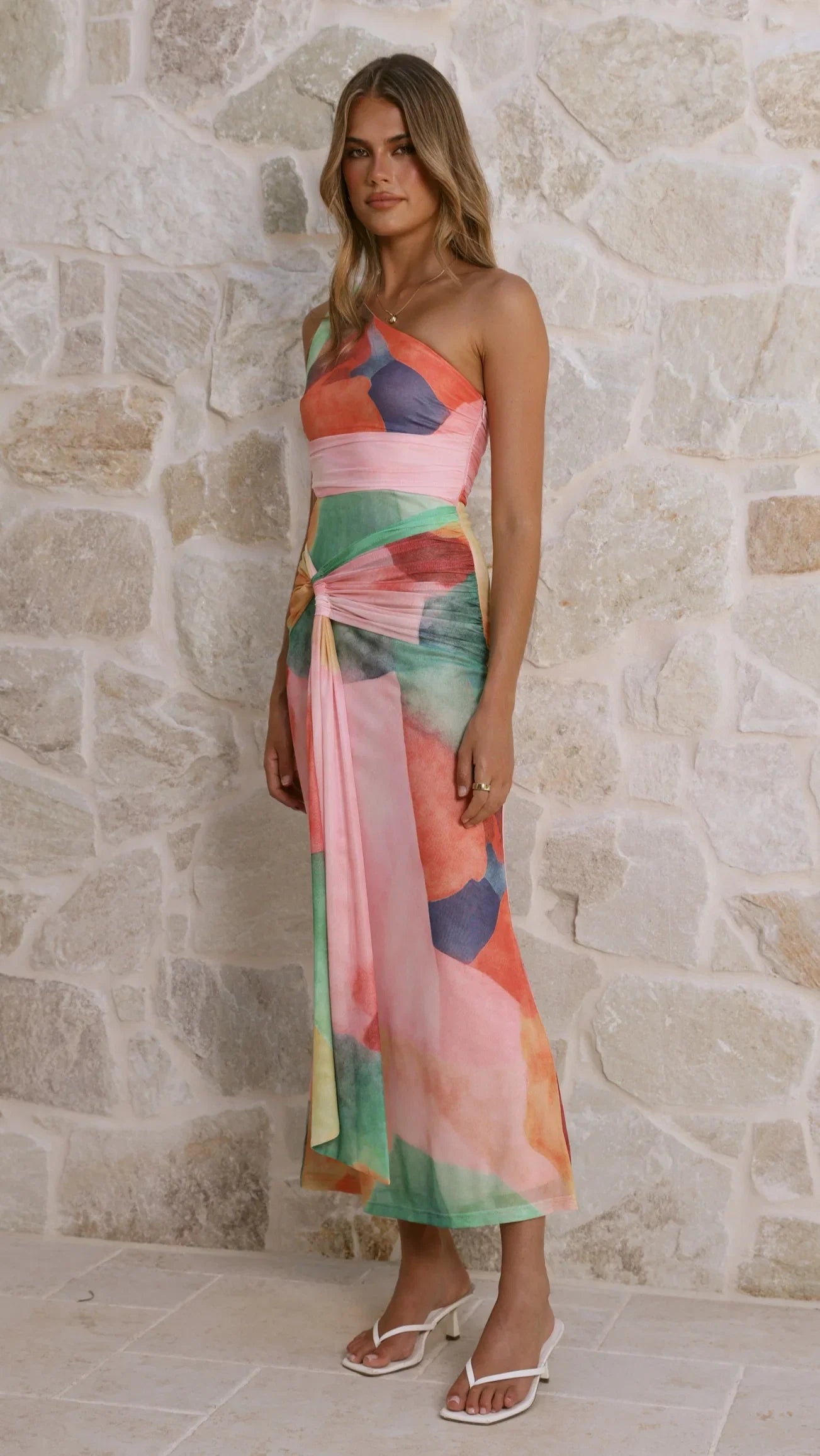 Kourt Maxi Dress Multi Abstract