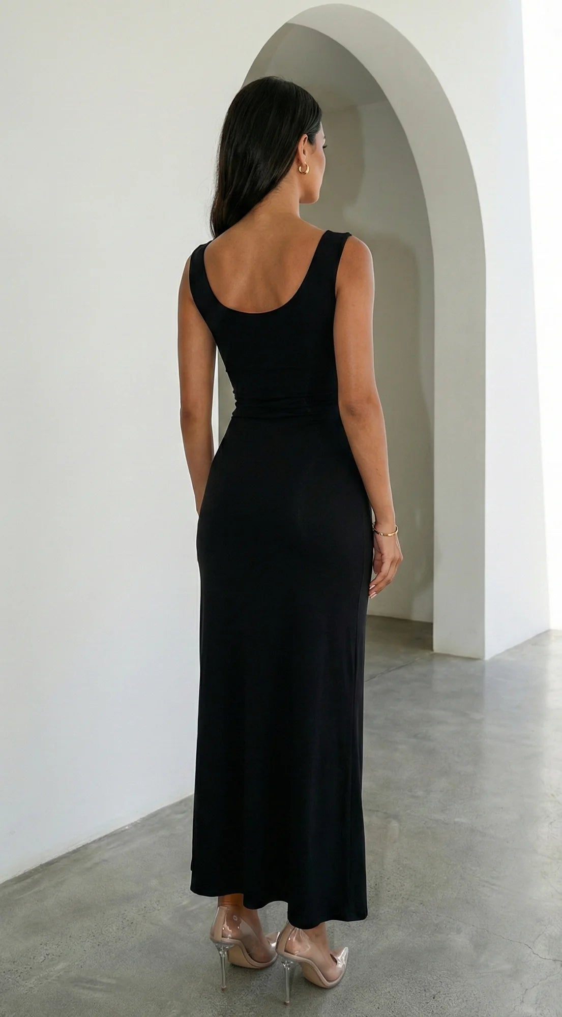 Astra Cut Out Maxi Dress Black