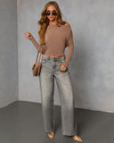 A Wow Moment Asymmetrical Long Sleeve Top