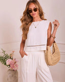 Sunbeam Darling Ladder Lace Trim Top