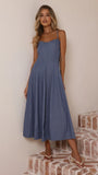 Tanya Maxi Dress Blue Denim