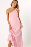 Fleaur One Shoulder Maxi Dress Pink