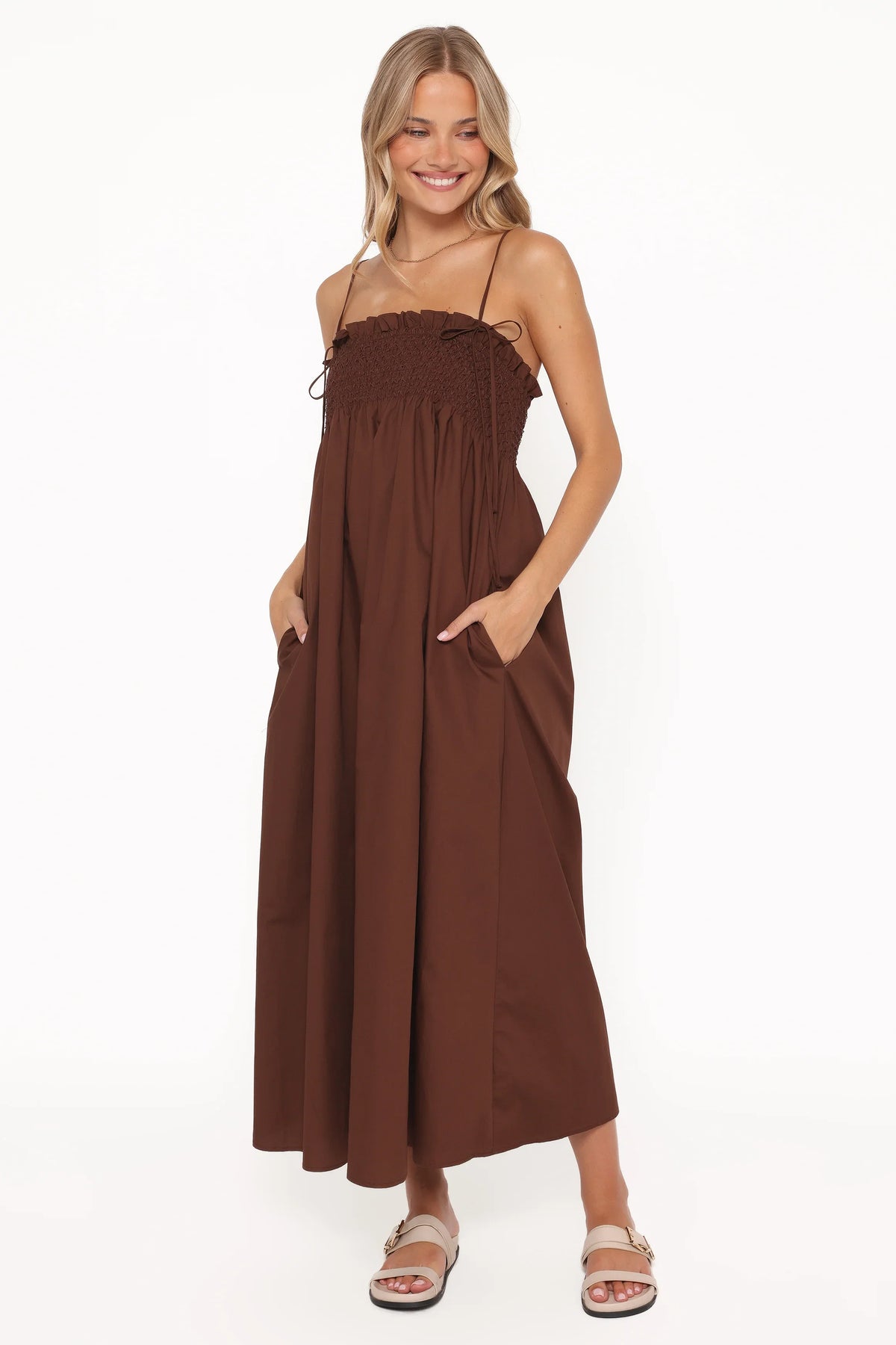 Josie Maxi Dress Brown