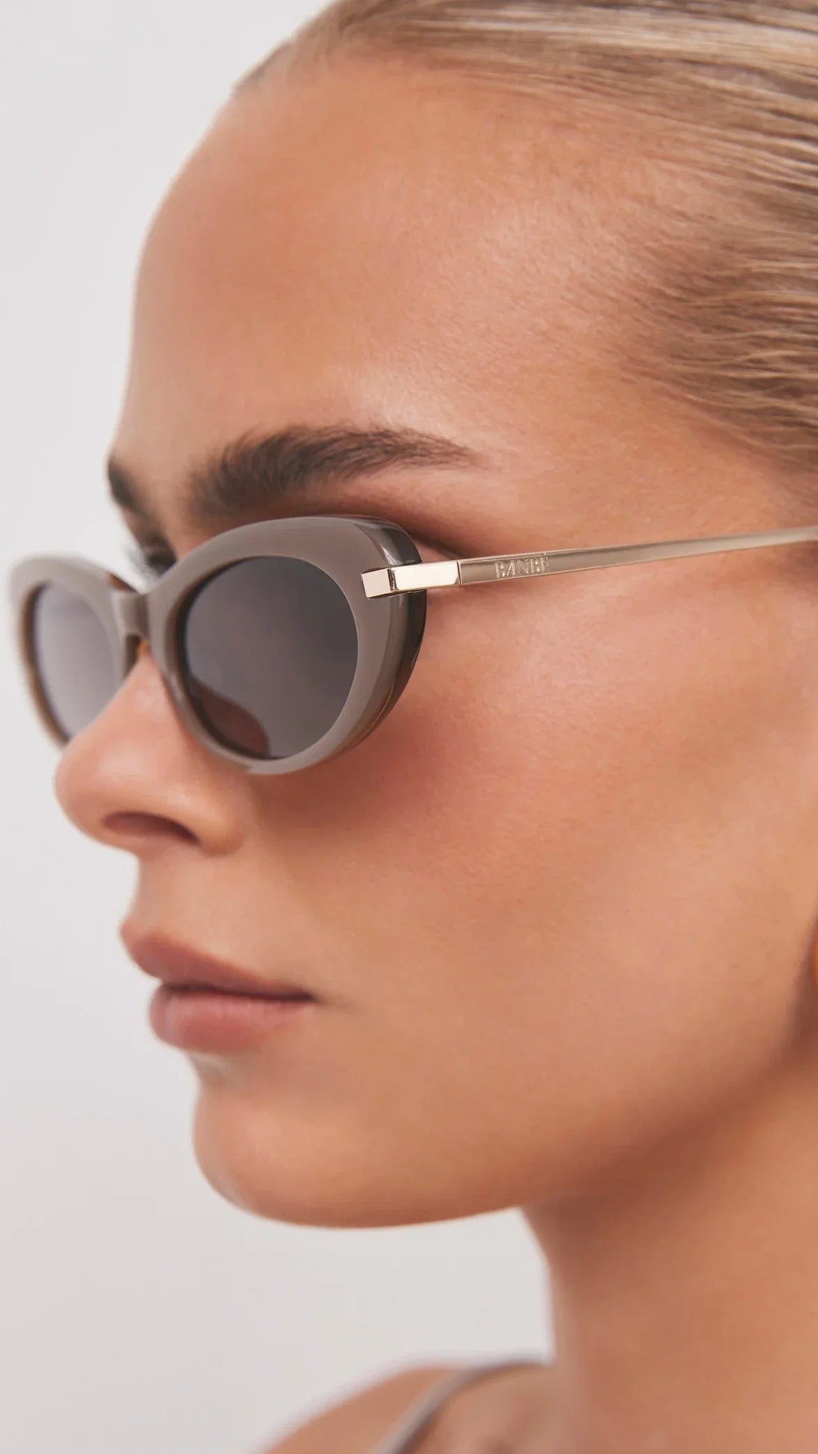 The Rae Sunglasses Taupe Brown