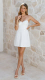 Lana Strapless Mini Dress White