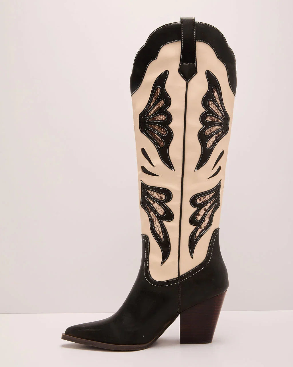 Flutter Daze Butterfly Design Western Boots
