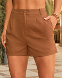 Ansela Pleated Trouser Shorts
