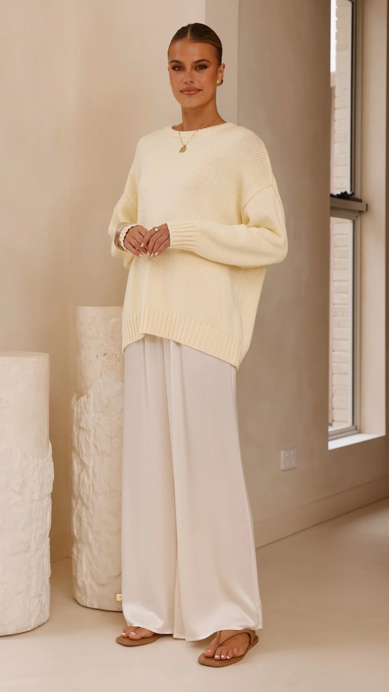 Dara Knitted Sweater Butter Yellow