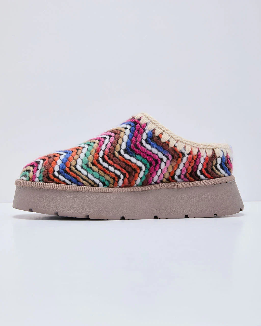Emberlane Embroidered Platform Mules