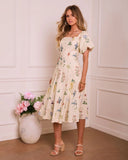 Katie Floral Off The Shoulder Puff Sleeve Maxi Dress