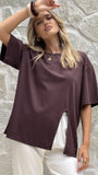 Indie Oversized Tee Chocolate