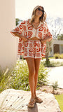 Chelsea Shorts Red Swirl