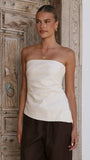 Dana Strapless Top Cream