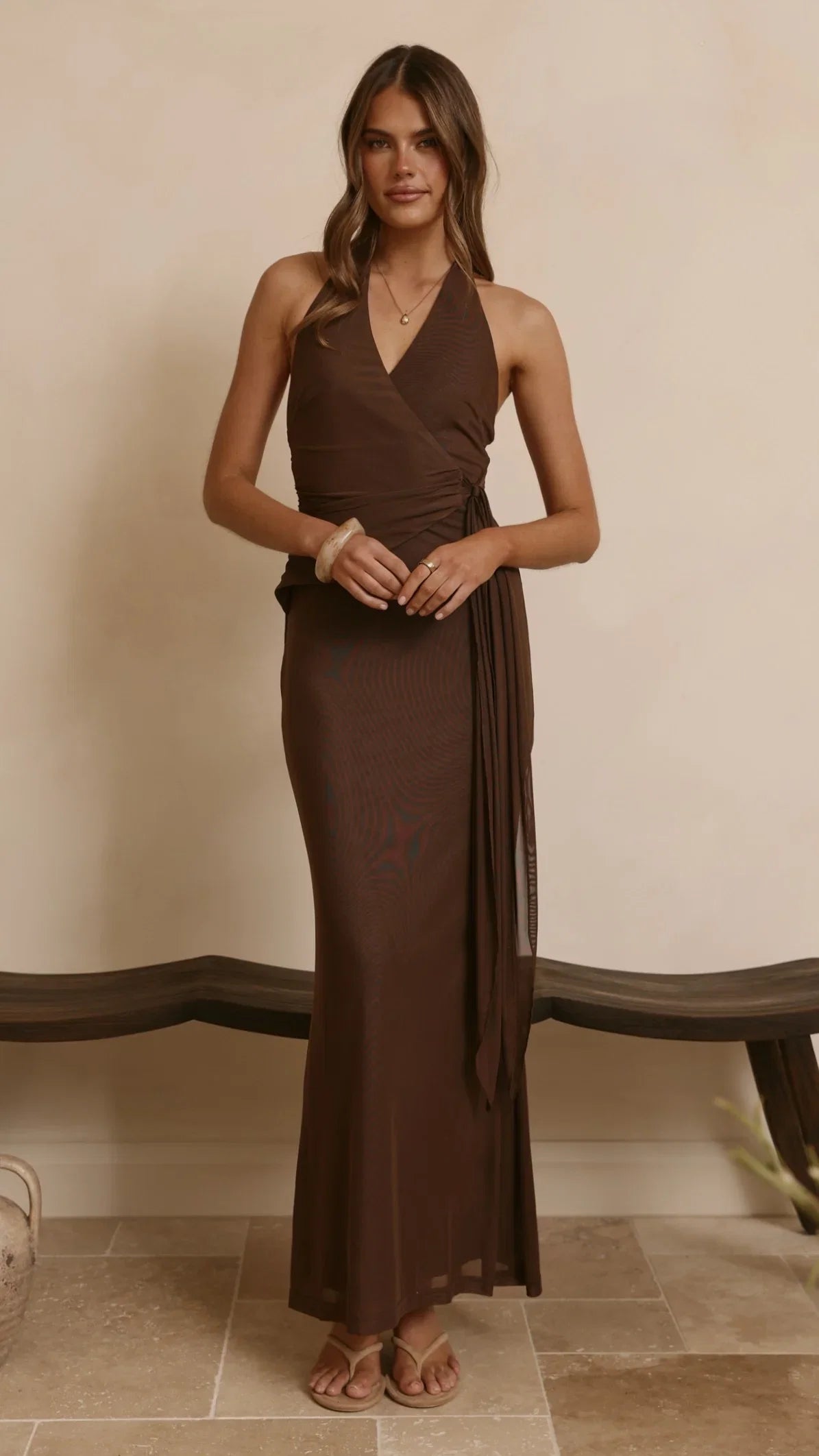 Joslin Maxi Dress Chocolate