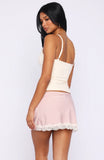 Too Cute To Care Bow Trim Cami Top Cream