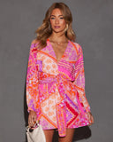 Florentine Printed Fitted Waist Romper