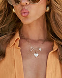 Summer Romance Heart Charm Necklace