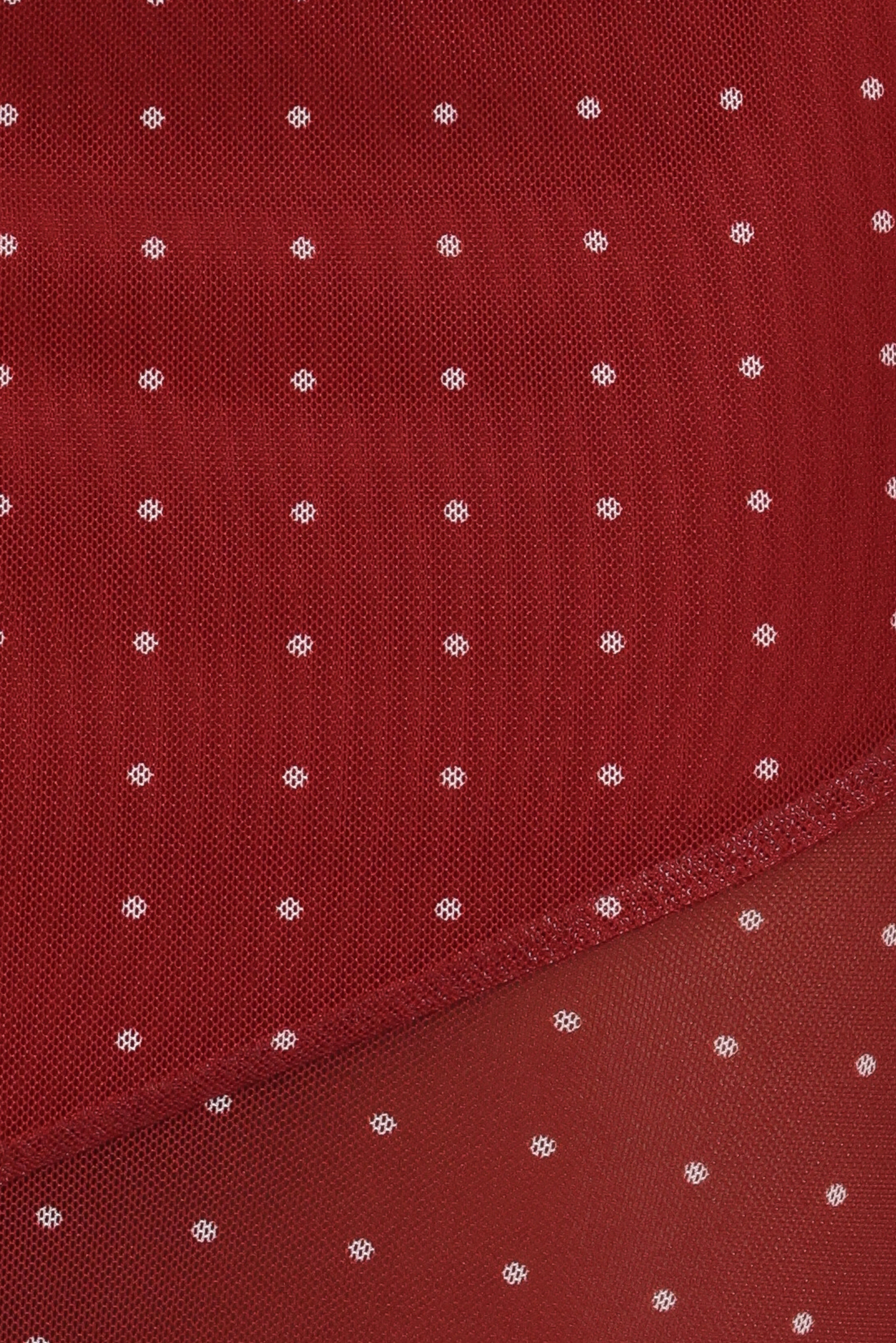 Hollie Mesh Skirt Set Red Polka Dot