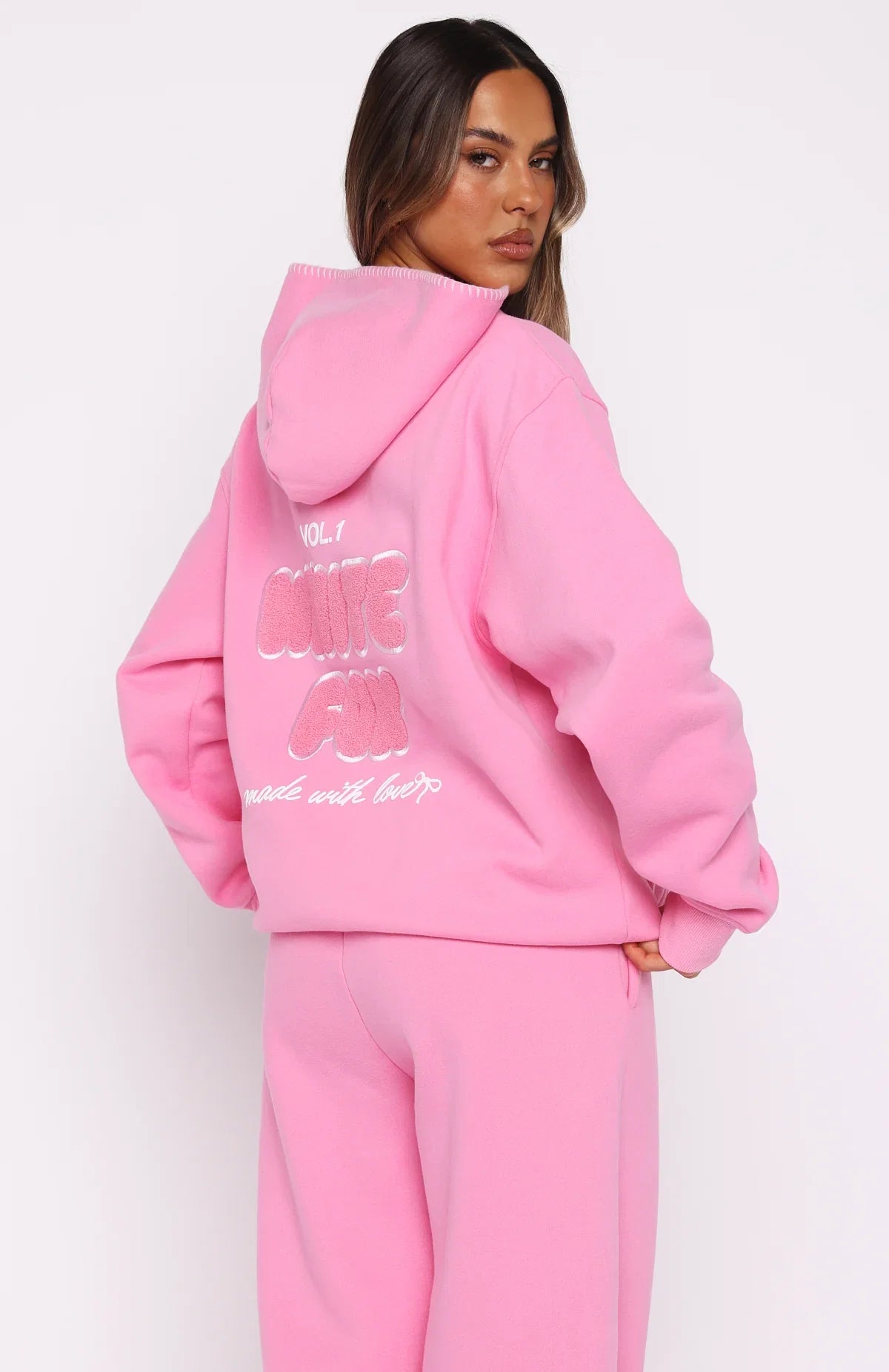 Vol 1 Oversized Hoodie Bubblegum