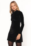 Taylor Velvet Mini Dress Black