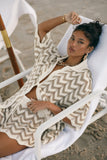 Cherie Knit Short Sand White