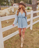 Daydream Belle Textured Smocked Romper